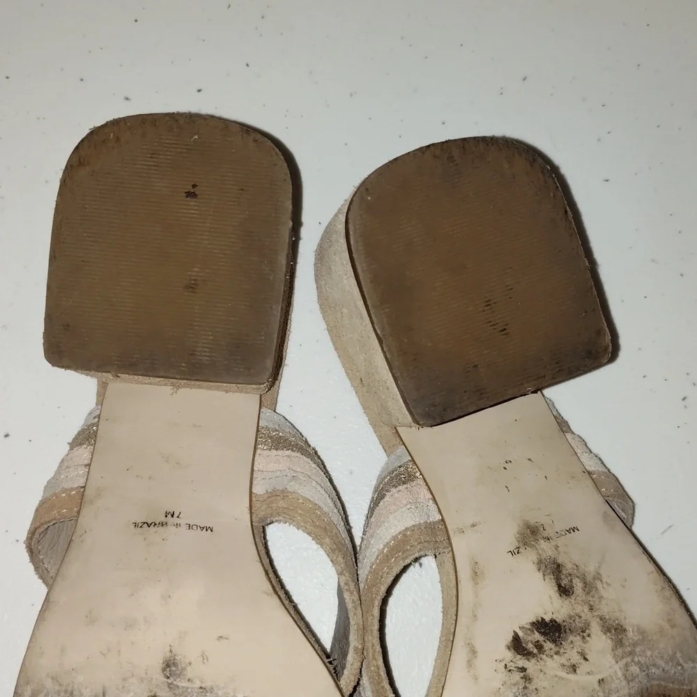 Matisse Bonita Open Toe Heeled Tan Sandal Size 7 Womens